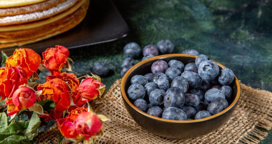 Fresh blueberries are individually quick frozen to give a field fresh fruit